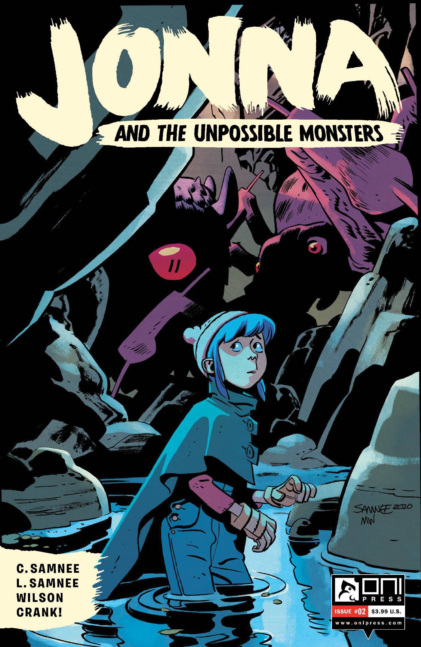 Jonna and the Unpossible Monsters #2, copertina di Chris Samnee