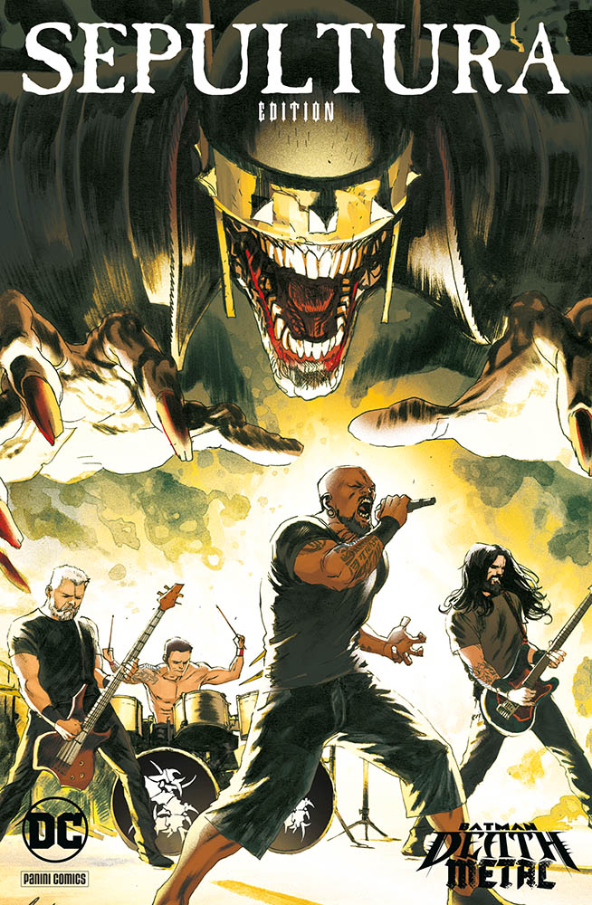 Batman: Death Metal 5, variant Sepultura di Rafael Albuquerque