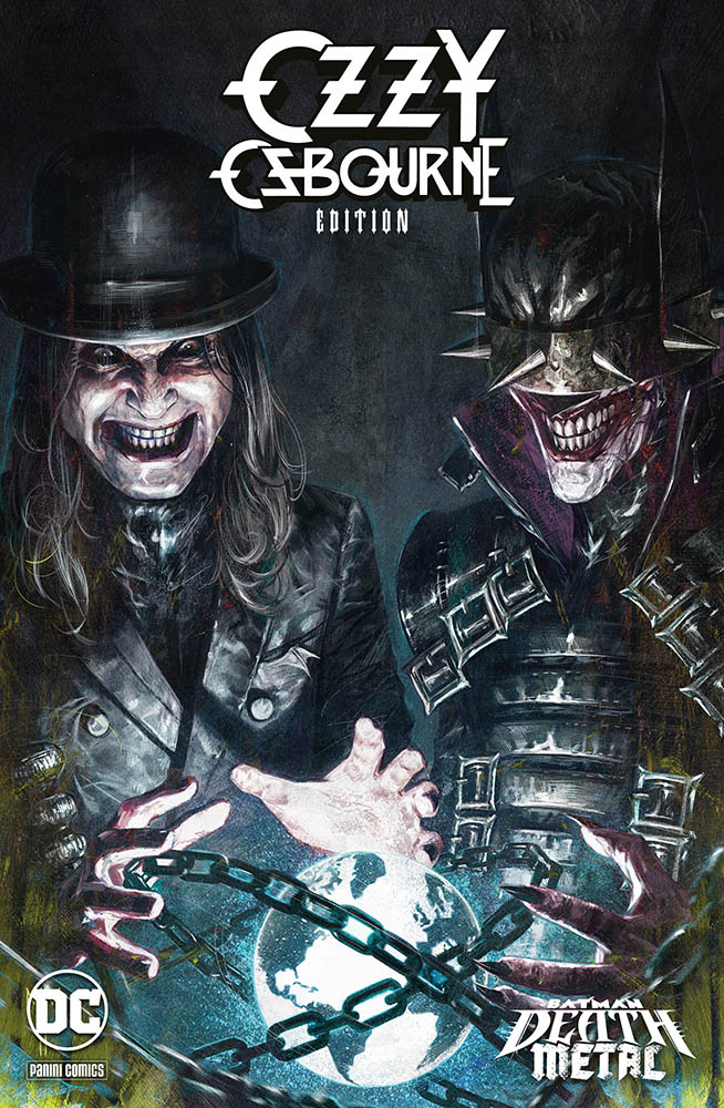 Batman: Death Metal 7, variant Ozzy Osbourne di Marco Mastrazzo