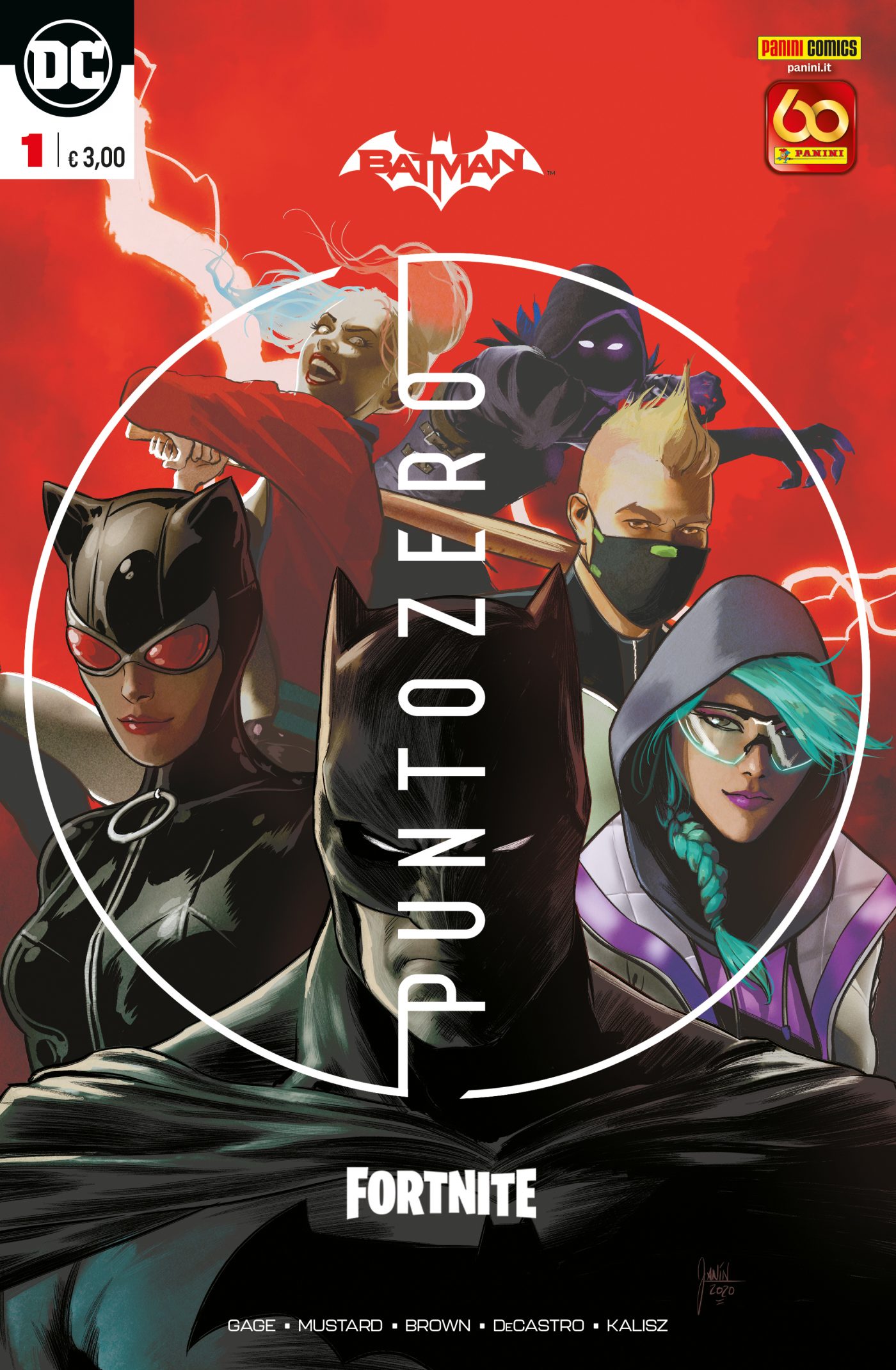 Batman/Fortnite: Punto zero 1, copertina di Mikel Janin