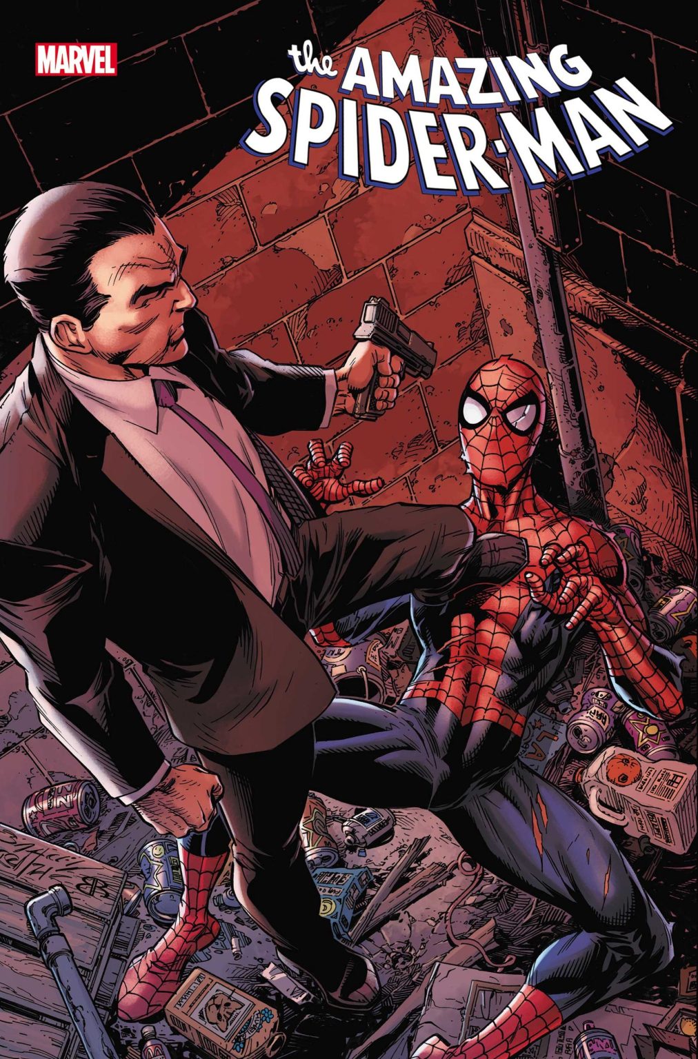 Amazing Spider-Man # 68, copertina di Mark Bagley