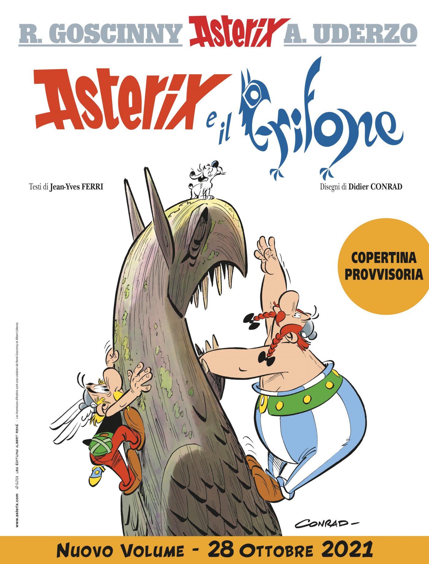 Asterix e il grifone, copertina di Didier Conrad