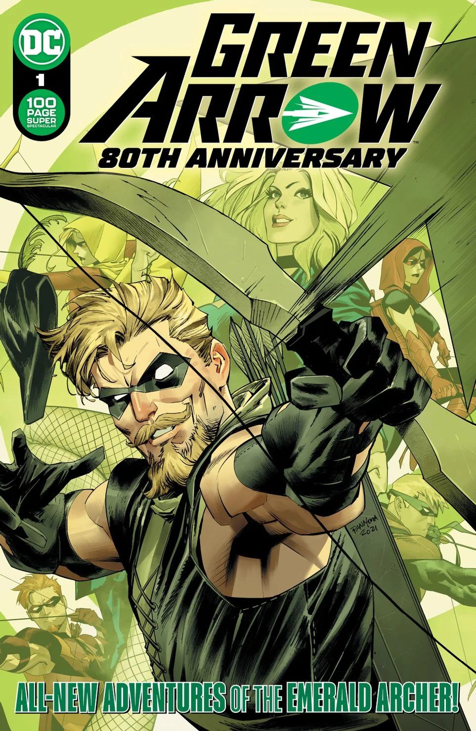 Green Arrow 80th Anniversary 100-Page Super Spectacular #1, copertina di Dan Mora