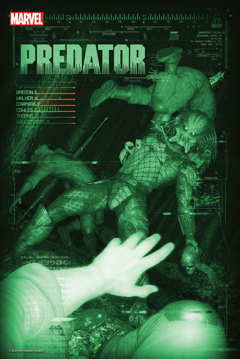 Predator #1, variant cover di Rahzzah