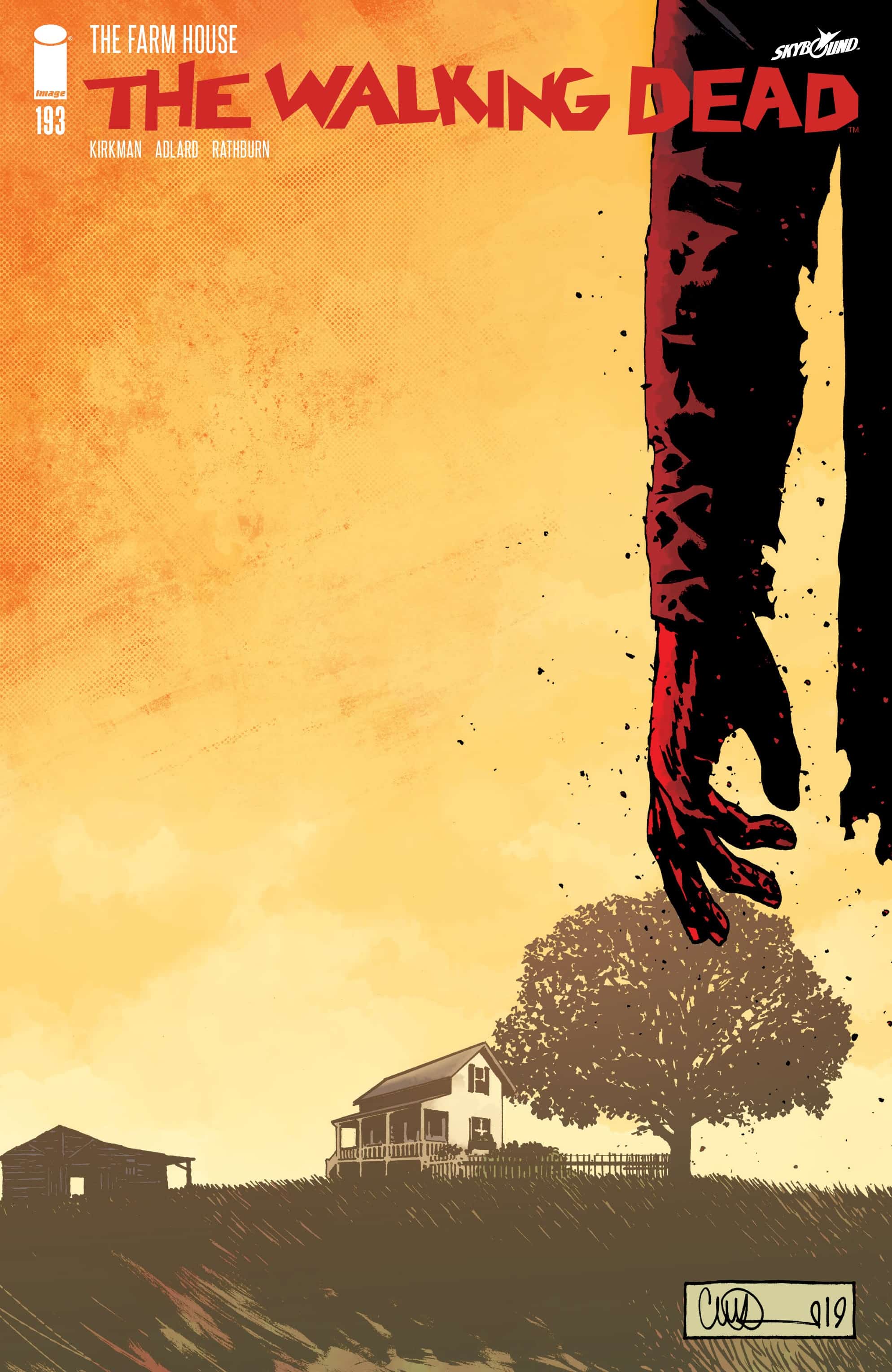 The Walking Dead #193, copertina di Charlie Adlard