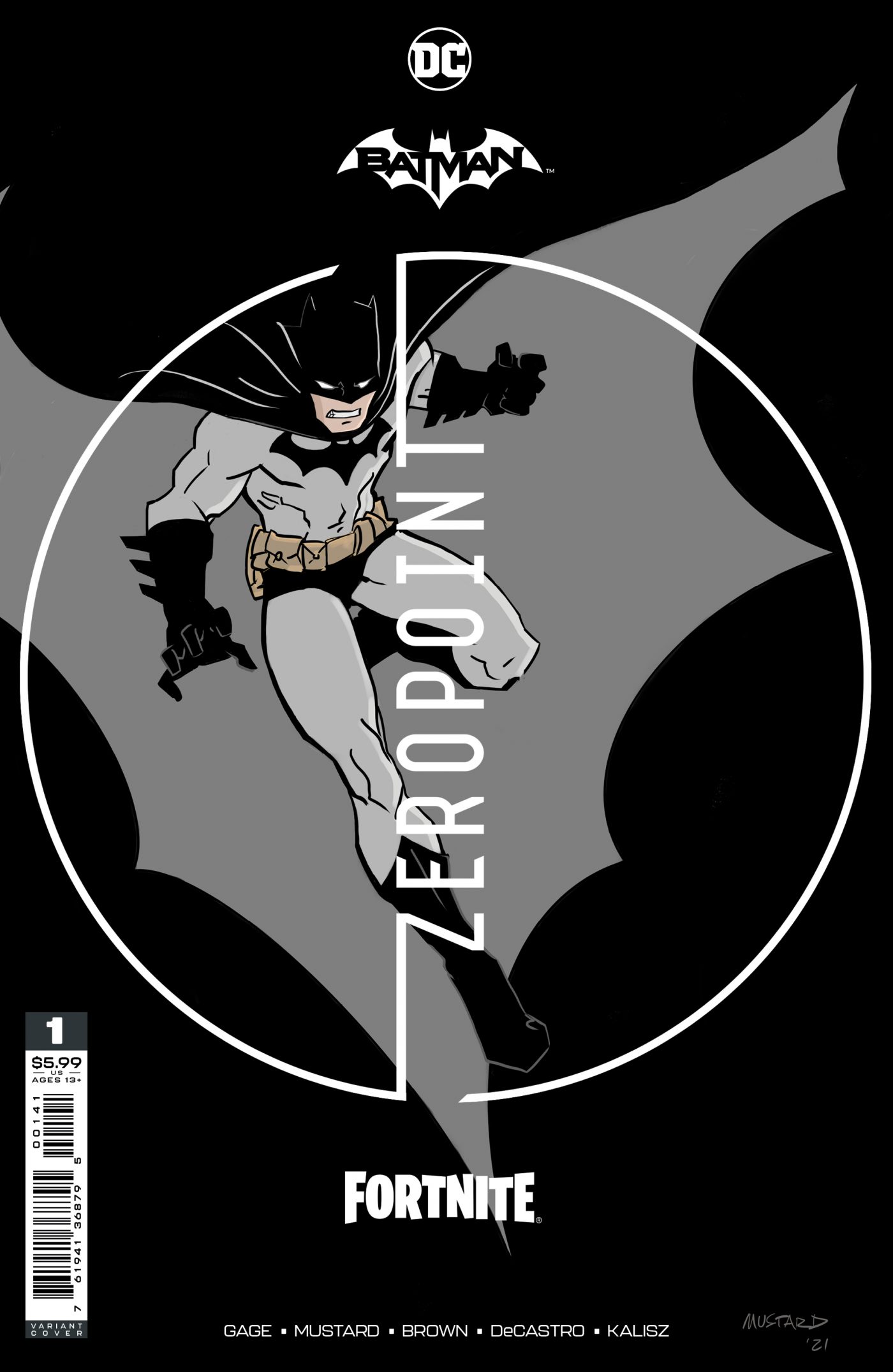 Batman/Fortnite: Zero Point #1, variant cover di Donald Mustard