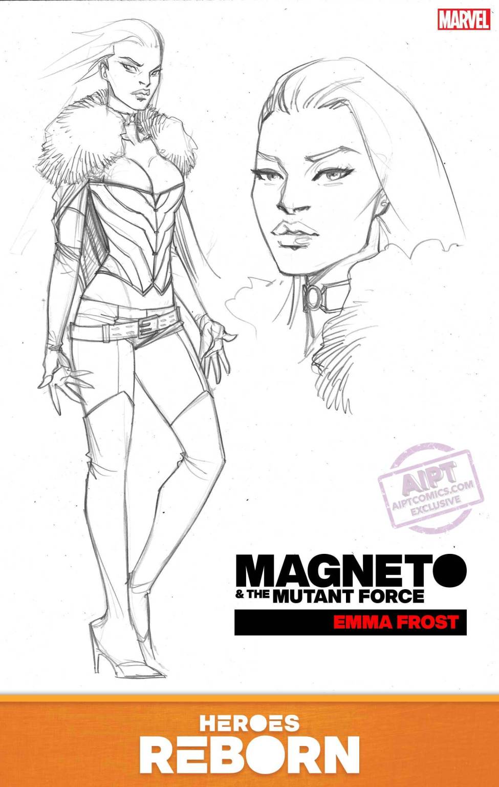 Magneto & the Mutant Force #1, Emma Frost: character design di Bernard Chang