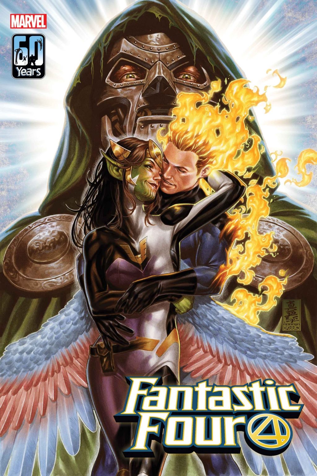 Fantastic Four #32, copertina di Mark Brooks