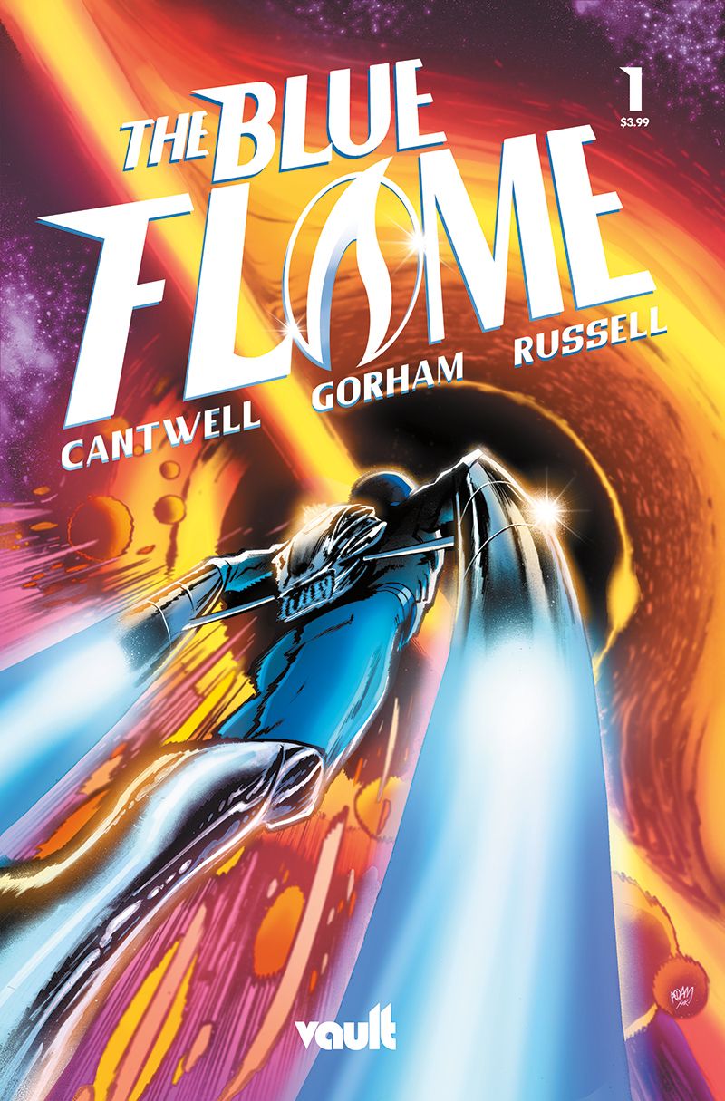 Blue Flame #1, copertina di Adam Gorham