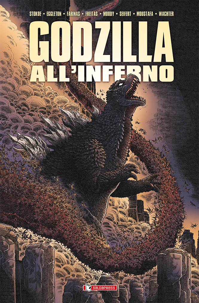 Godzilla all'Inferno, copertina di James Stokoe