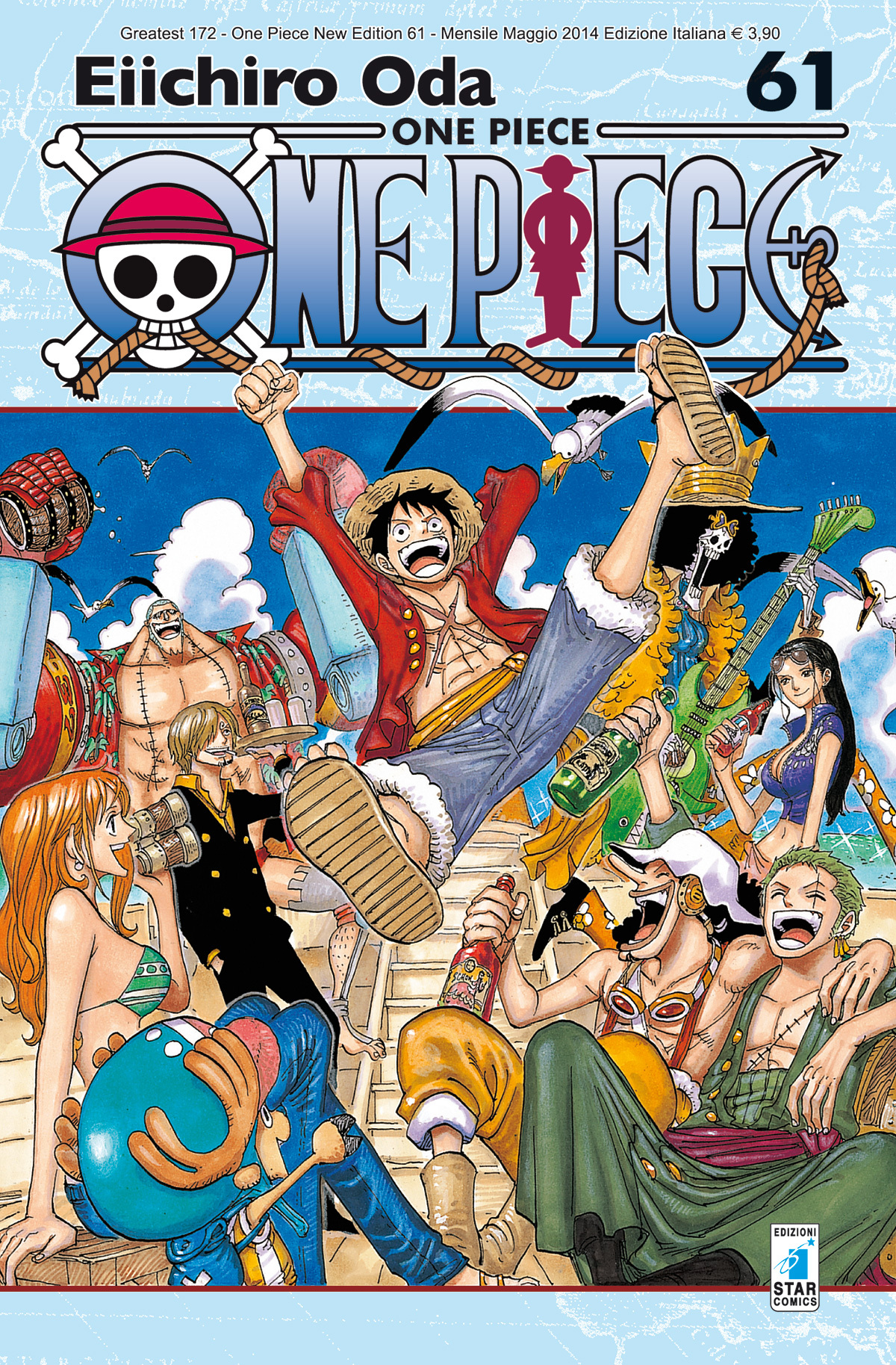 One Piece 61, copertina di Eiichiro Oda