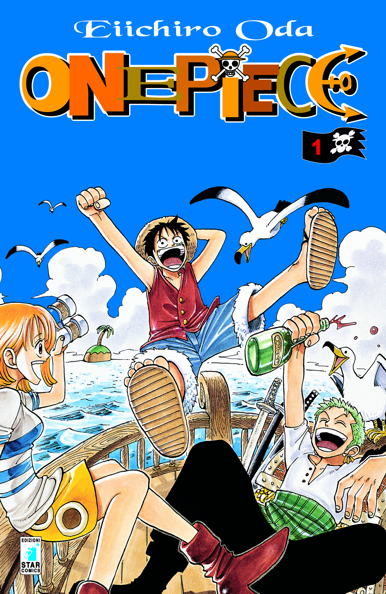 One Piece 1, copertina di Eiichiro Oda