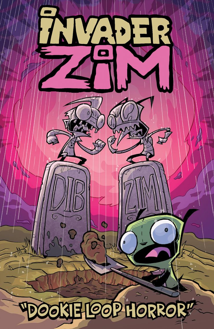 Invader Zim: The Dookie Loop Horror, copertina di Jhonen Vasquez