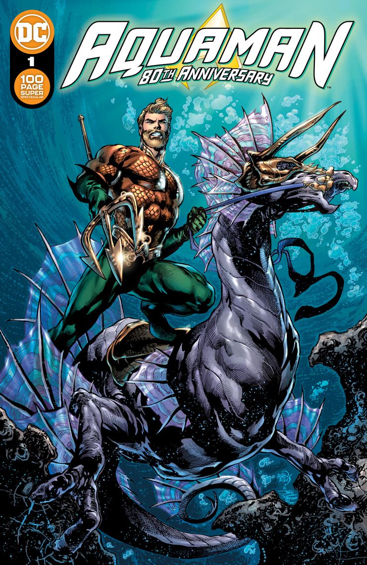 Aquaman 80th Anniversary, copertina di Ivan Reis e Joe Prado