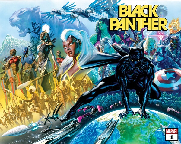 Black Panther #1, copertina di Alex Ross