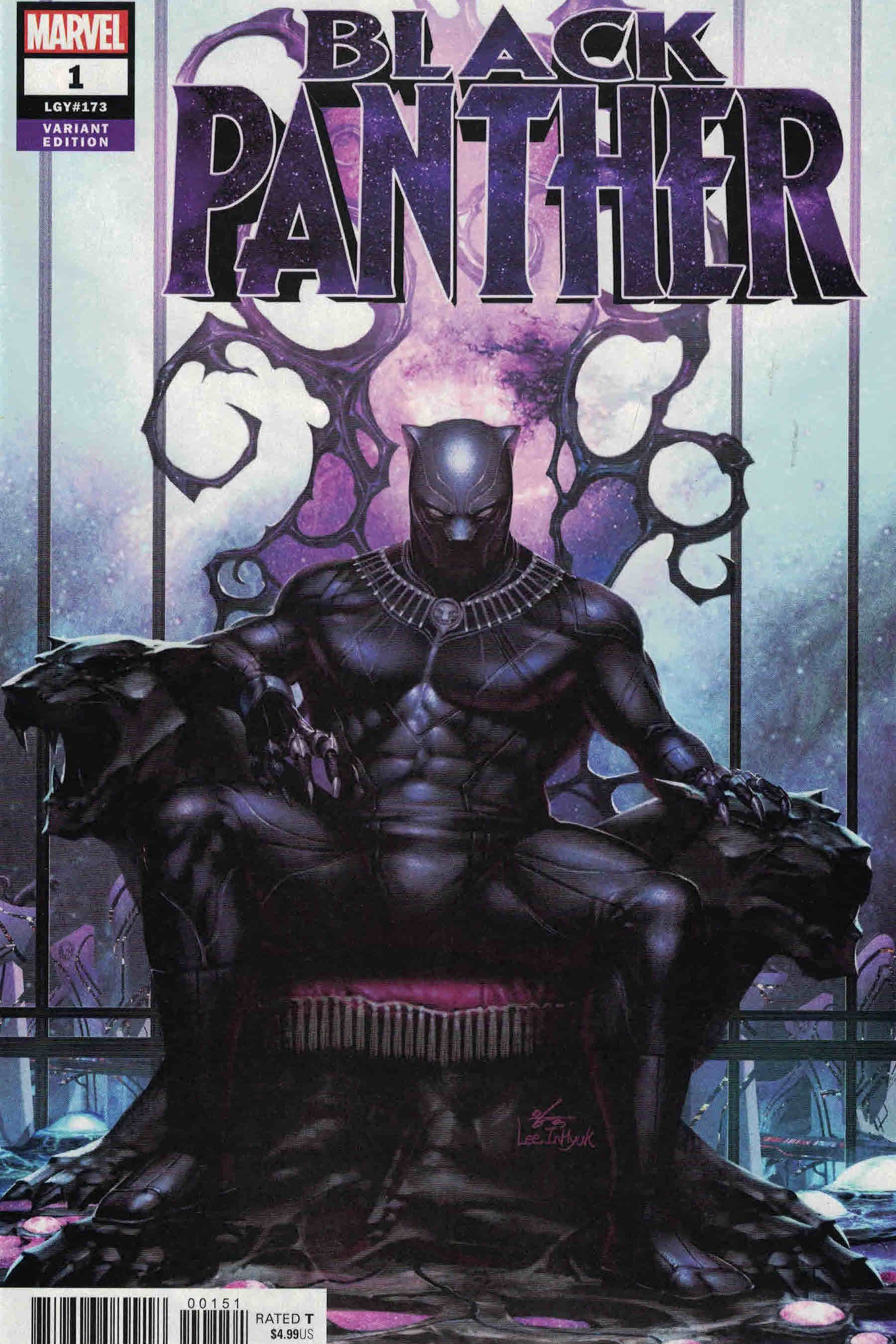 Black Panther #1, variant cover di Inhyuk Lee