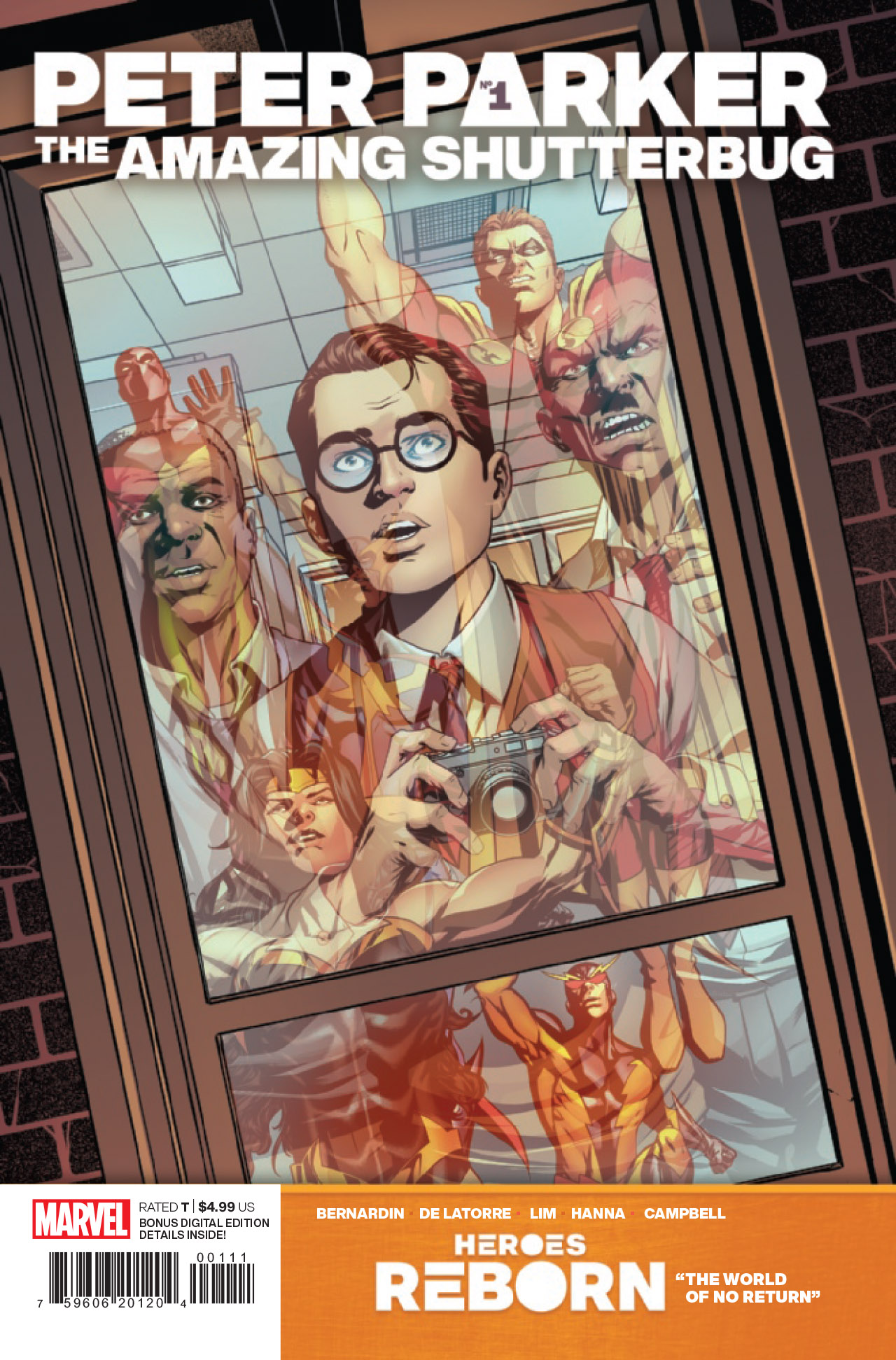 Heroes Reborn: Peter Parker, The Amazing Shutterbug, copertina di Mike McKone