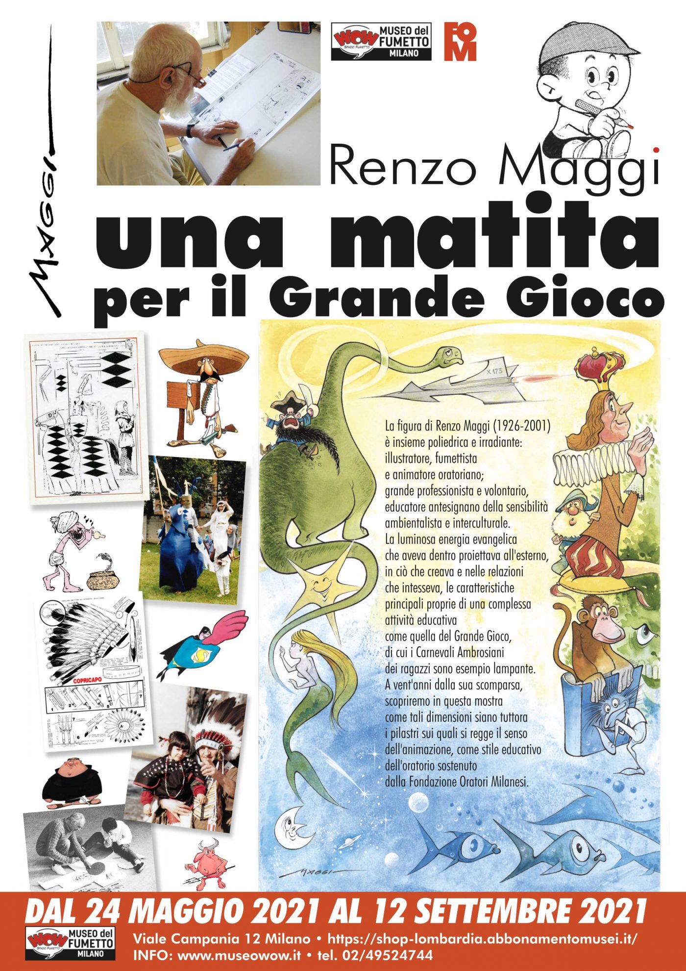 Renzo Maggi – Una matita per il grande gioco, locandina