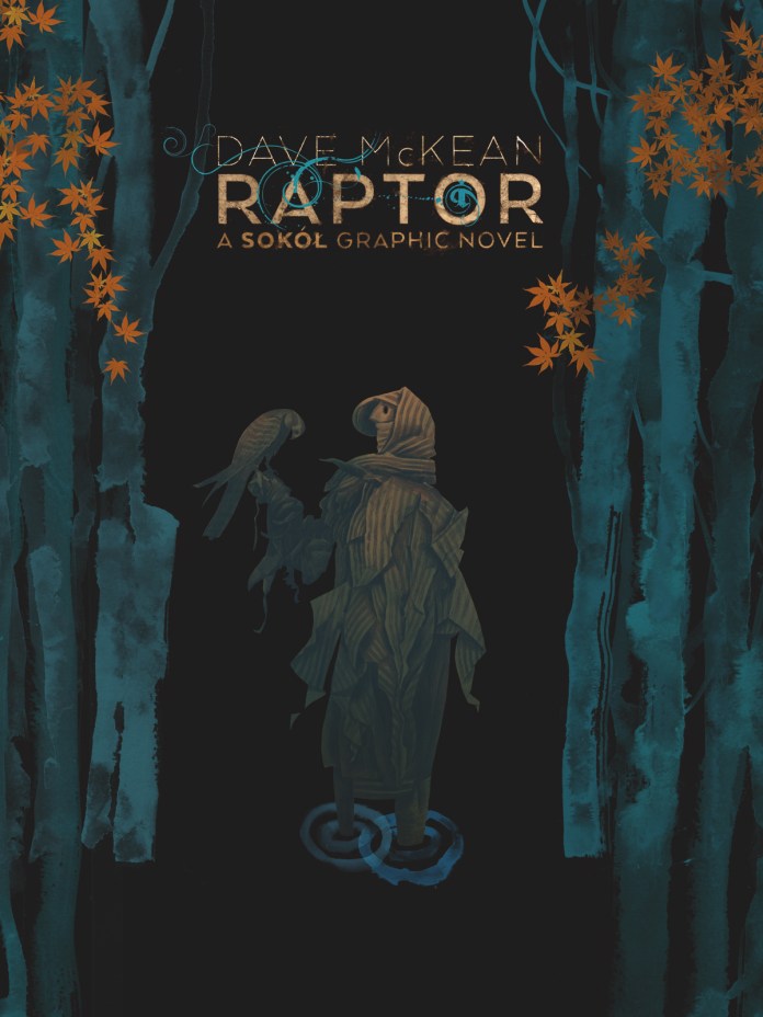 Raptor: A Sokol Graphic Novel, copertina di Dave McKean