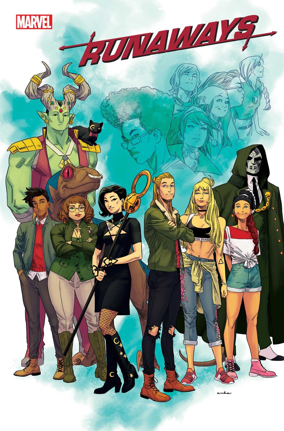 Runaways #38, copertina di Kris Anka