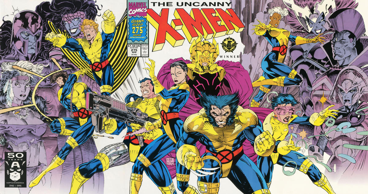 Uncanny X-Men #275, copertina di Jim Lee