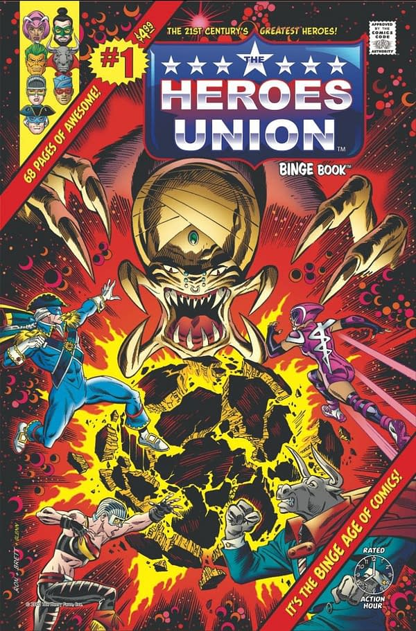 Heroes Union #1, copertina di Ron Frenz