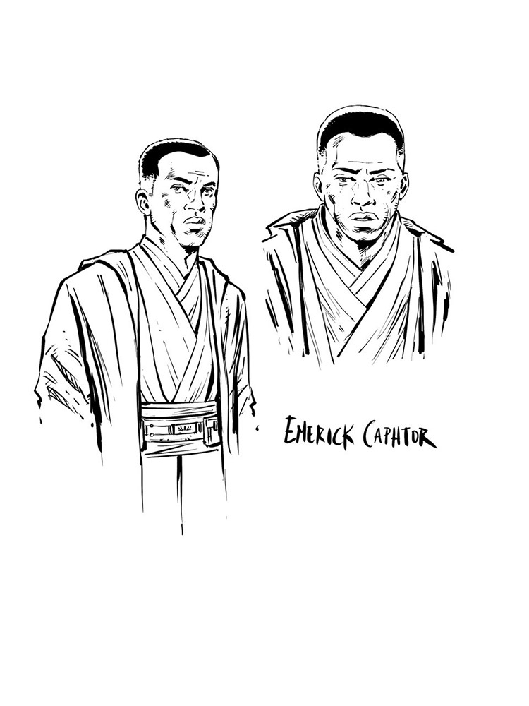 Star Wars: The High Republic: Trail Of Shadows, character design di David Watcher