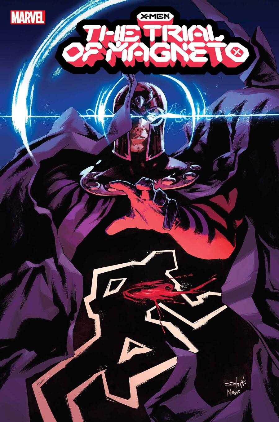 X-Men: Trial of Magneto #1, copertina di Valerio Schiti