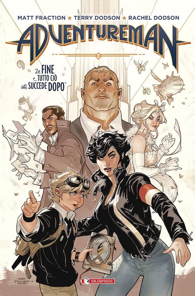 Adventureman vol. 1: La fine e tutto ciò che succede dopo, copertina di Terry Dodson