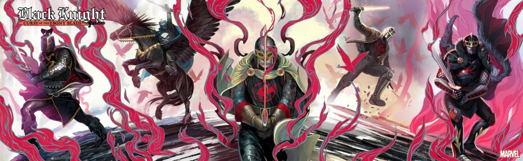 Black Knight: Curse of the Ebony Blade, variant panoramica di Stephanie Hans