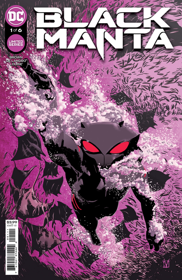 Black Manta #1, copertina di Valentine De Landro