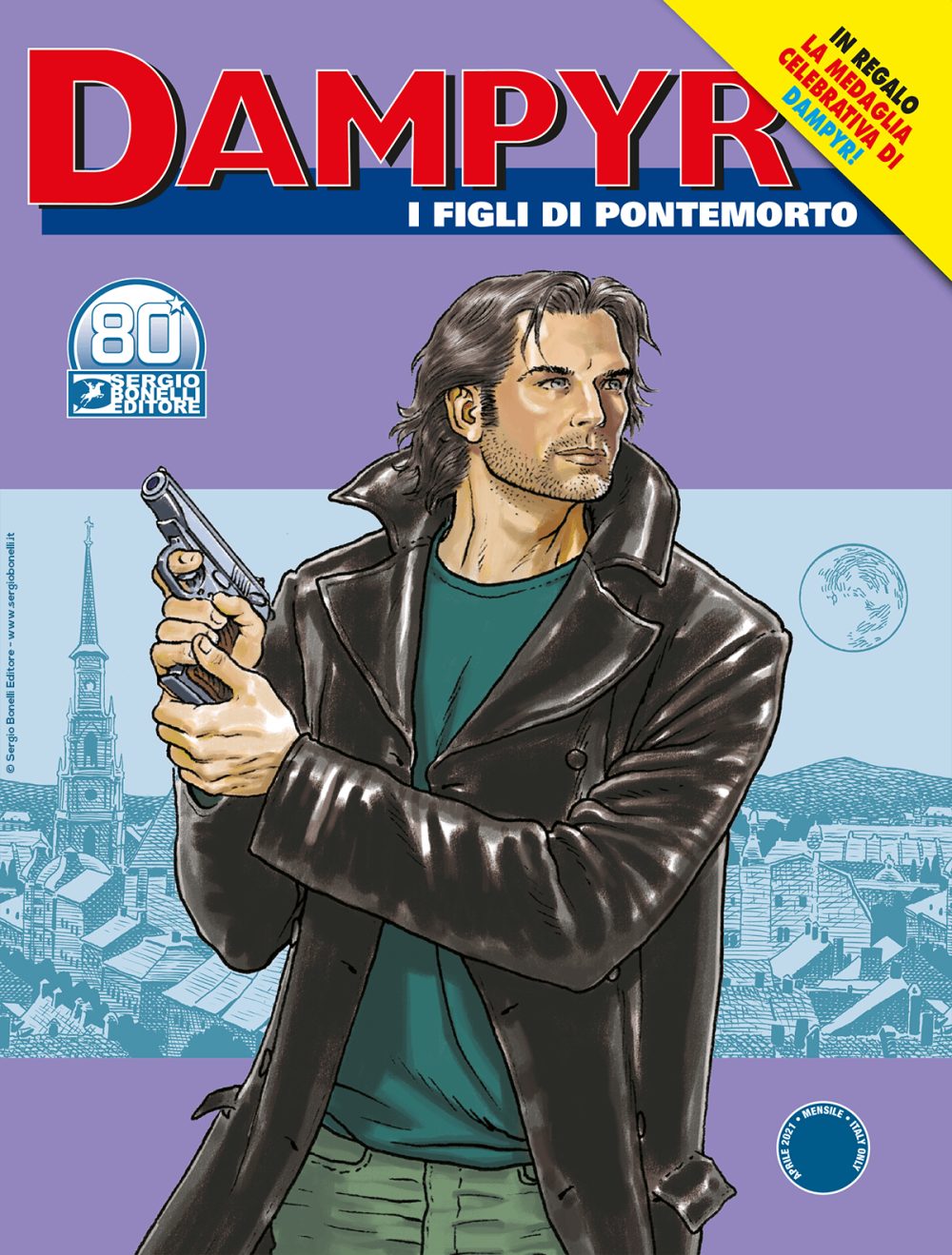 Dampyr 253: I figli di Pontemorto, copertina di Enea Riboldi