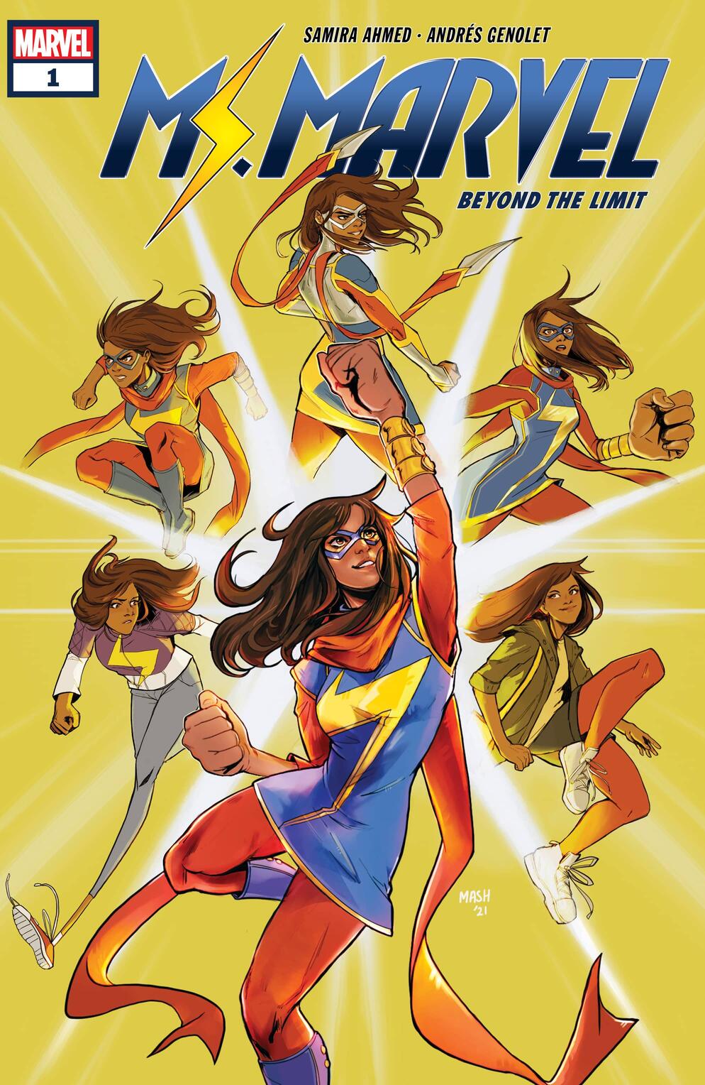 Ms. Marvel: Beyond the Limit #1, copertina di Mashal Ahmed