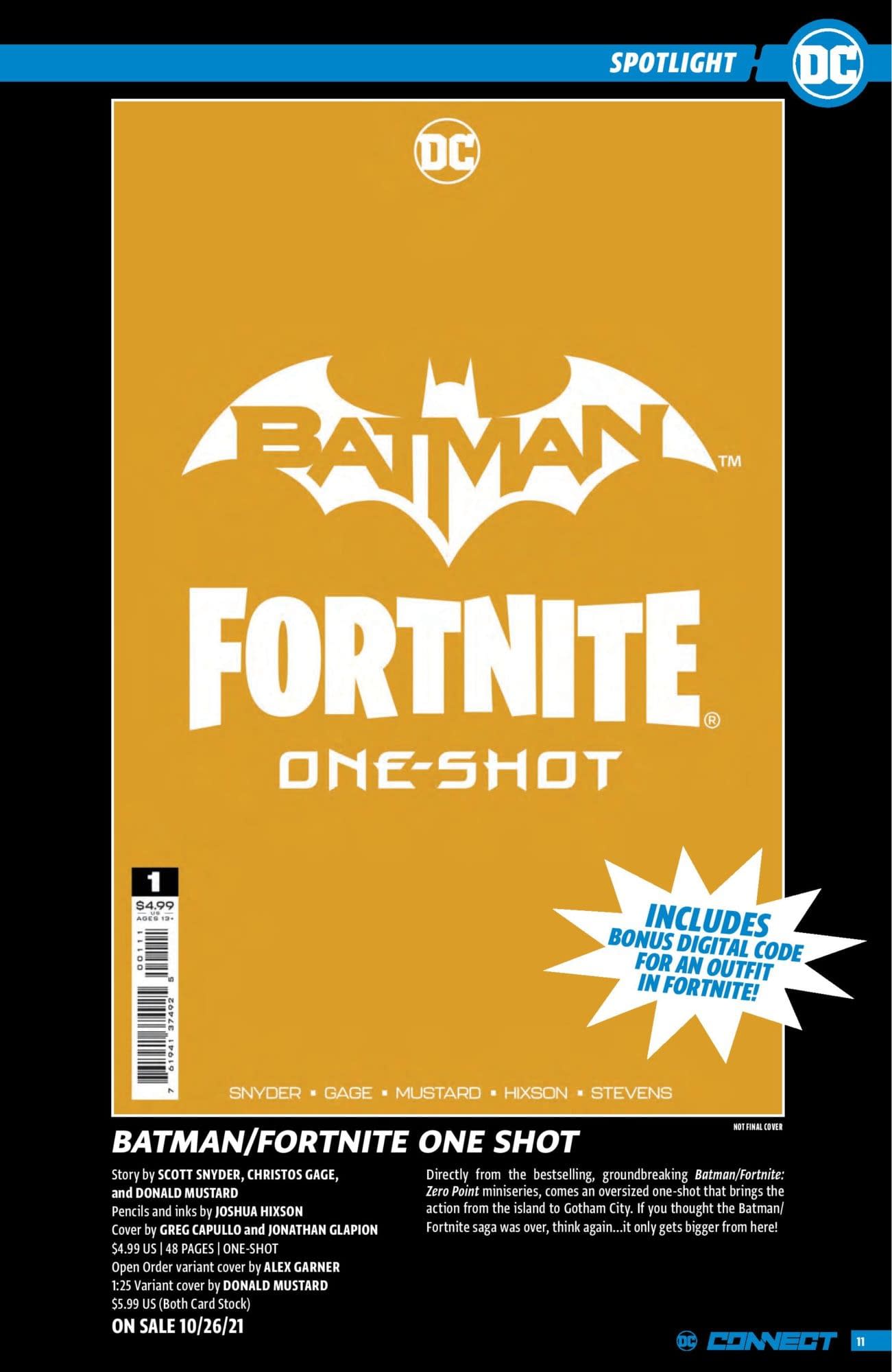 DC Connect, Batman/Fortnite teaser