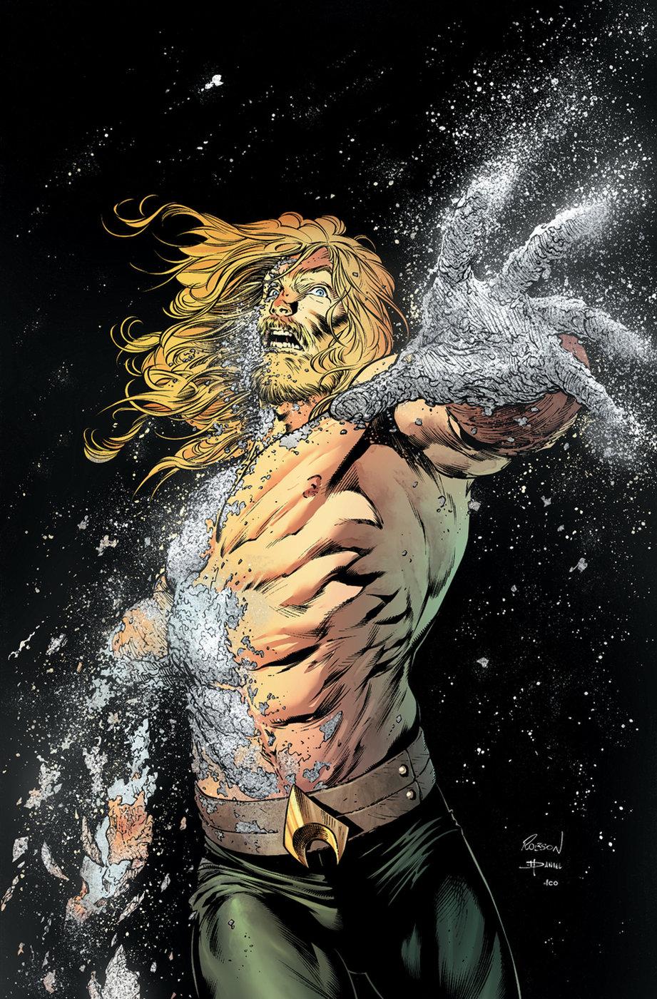 Aquaman #46, copertina di Robson Rocha