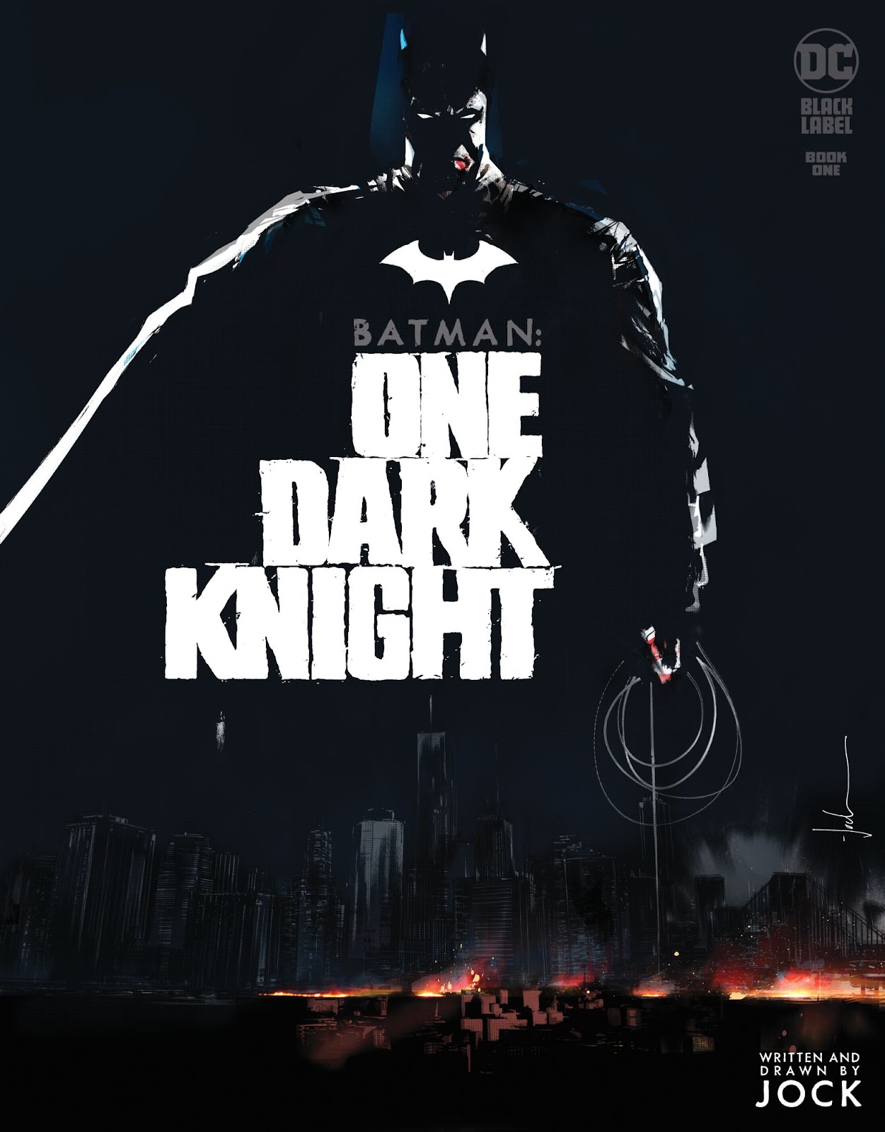 Batman: One Dark Knight #1, copertina di Jock