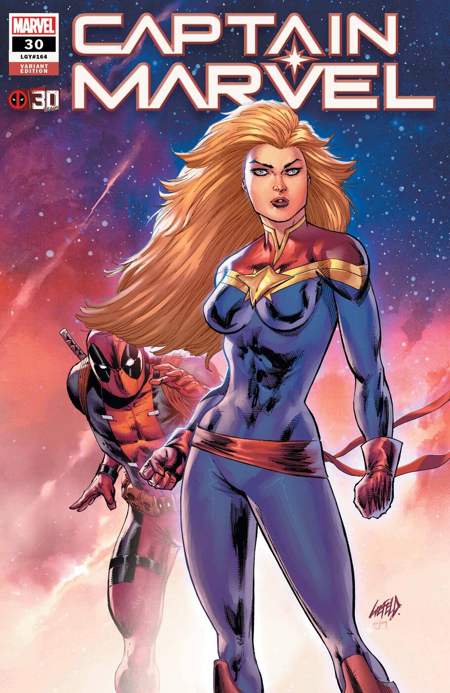 Captain Marvel #30, variant cover di Rob Liefeld