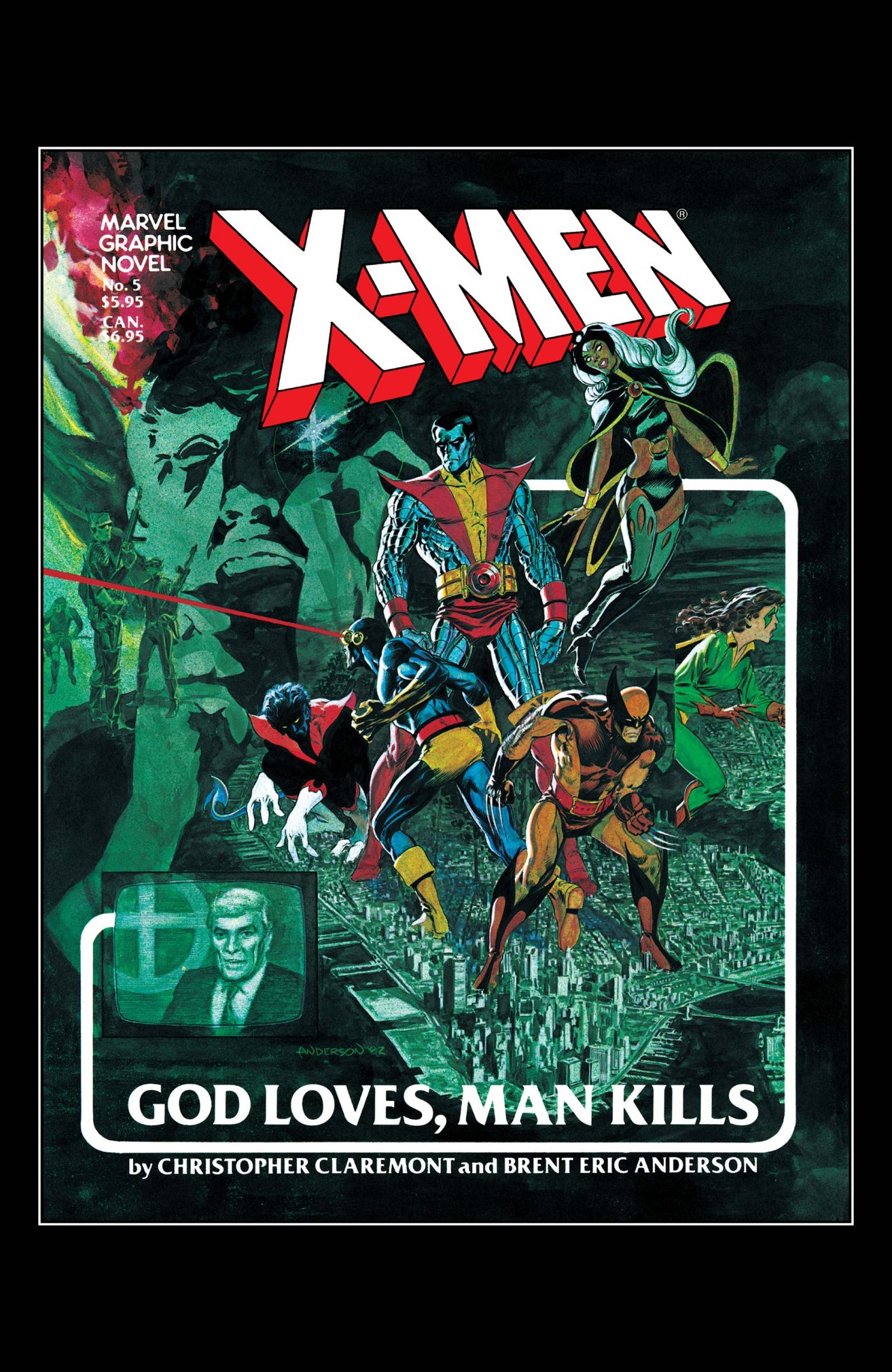 X-Men: God Loves, Man Kills, copertina di Brent Anderson