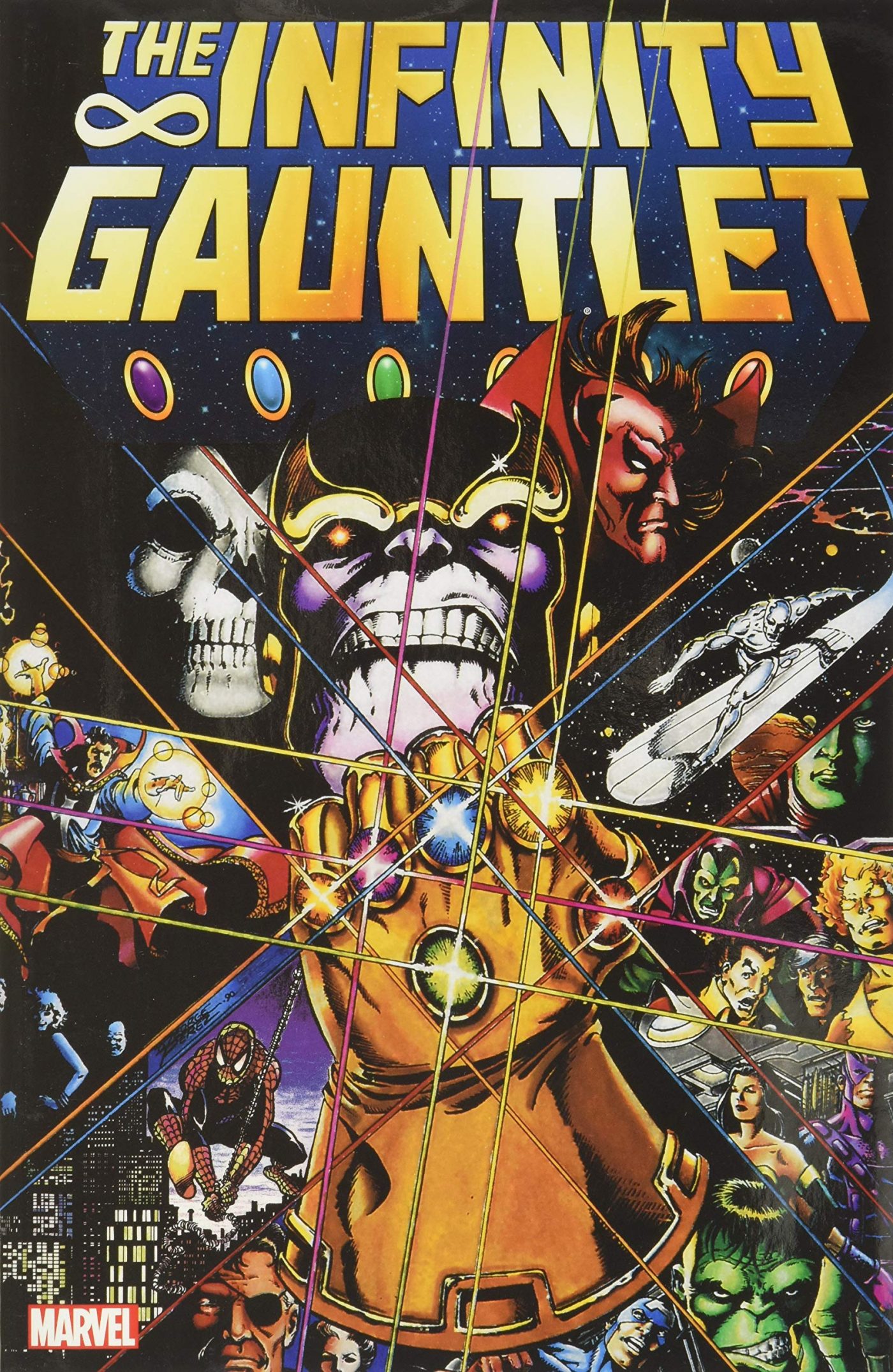 The Infinity Gauntlet, copertina di Jim Starlin