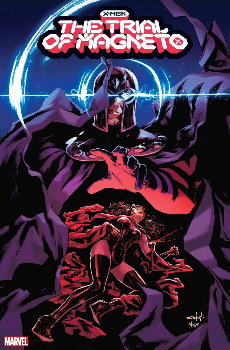 The Trial of X-Magneto #1, copertina di Valerio Schiti