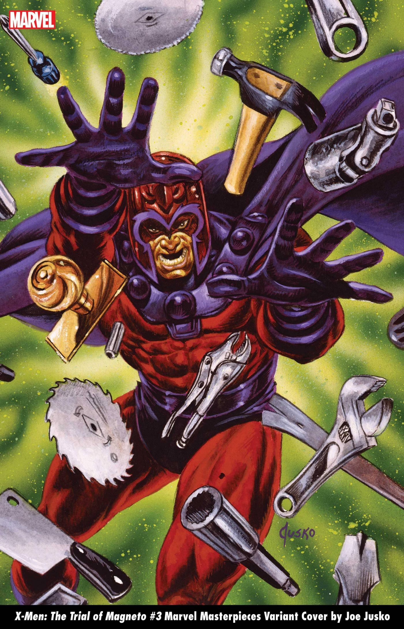 X-Men: The Trial of Magneto #3, variant cover di Joe Jusko