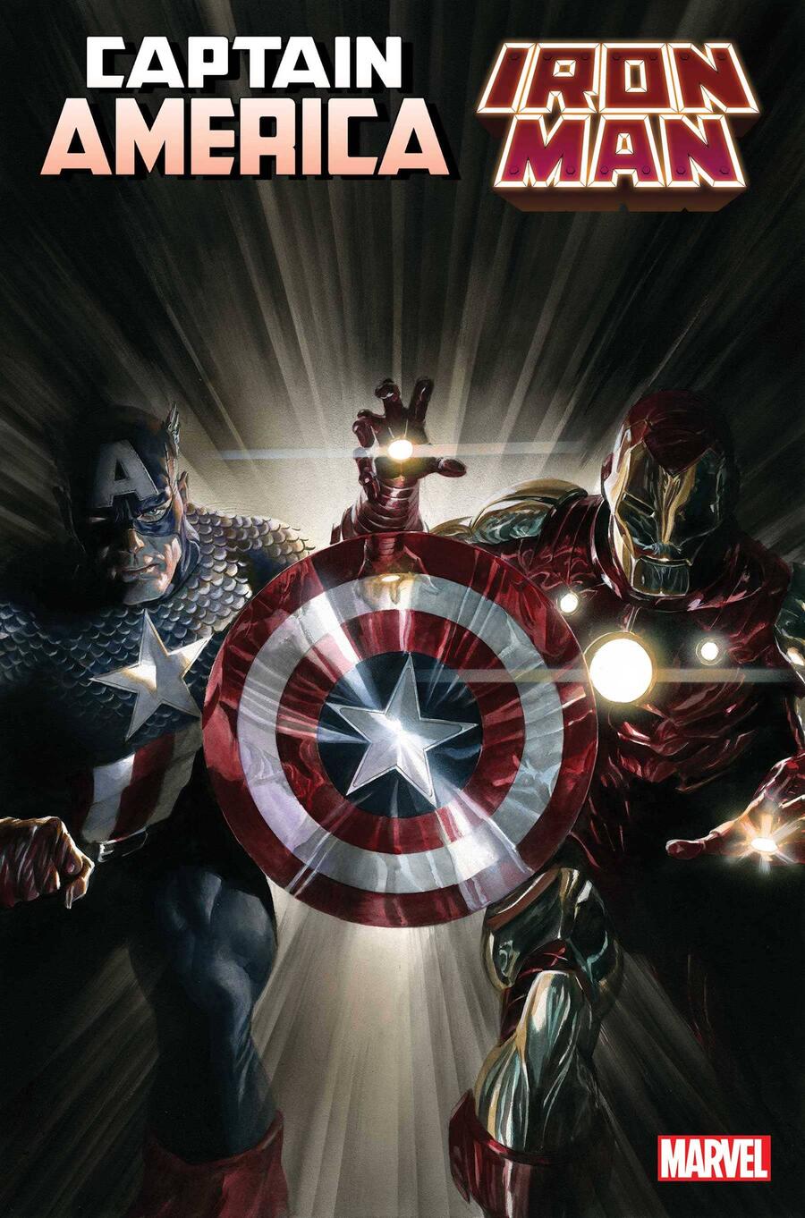 Captain America/Iron Man #1, copertina di Alex Ross