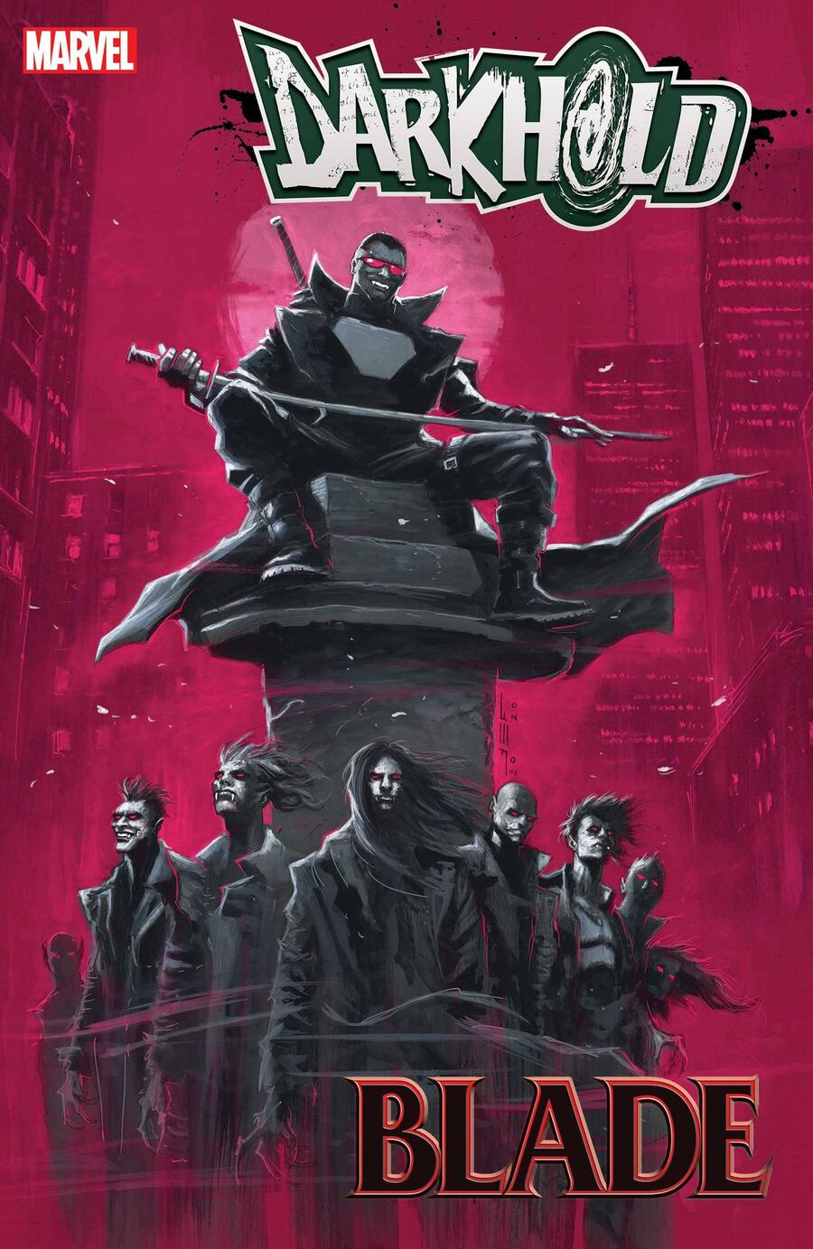 Darkhold: Blade #1, copertina di Juan Ferreyra