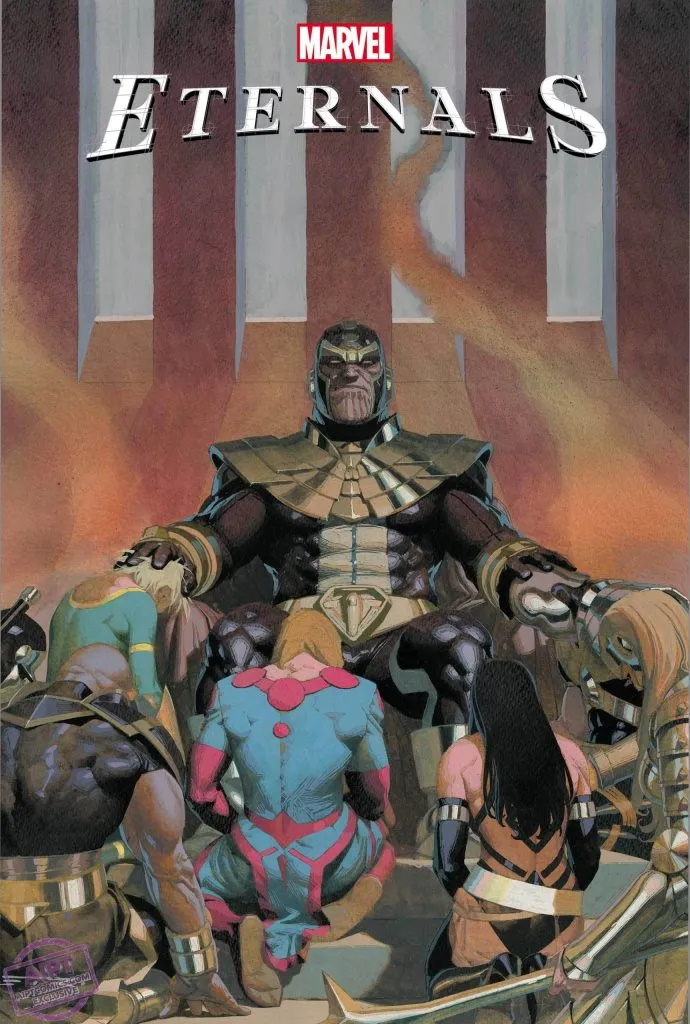 Eternals #7, copertina di Esad Ribic