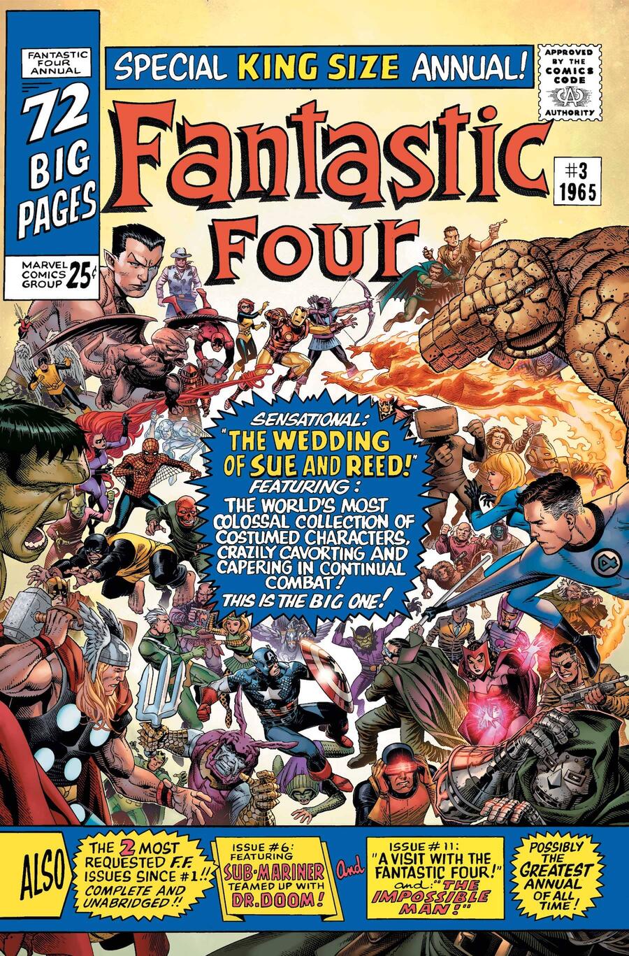 Fantastic Four Anniversary Tribute, copertina di Jim Cheung