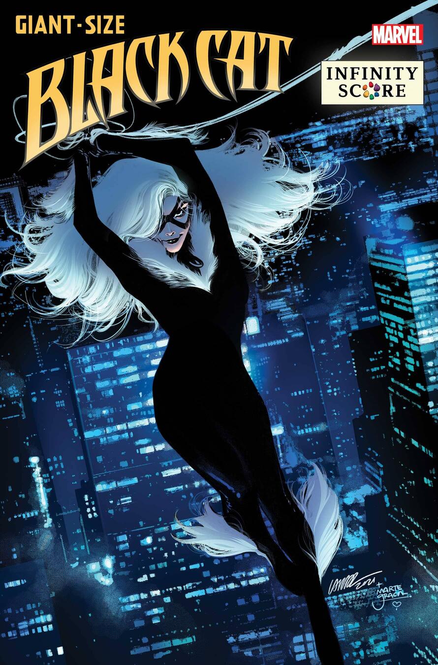 Giant-Size Black Cat: Infinity Score #1, copertina di Pepe Larraz