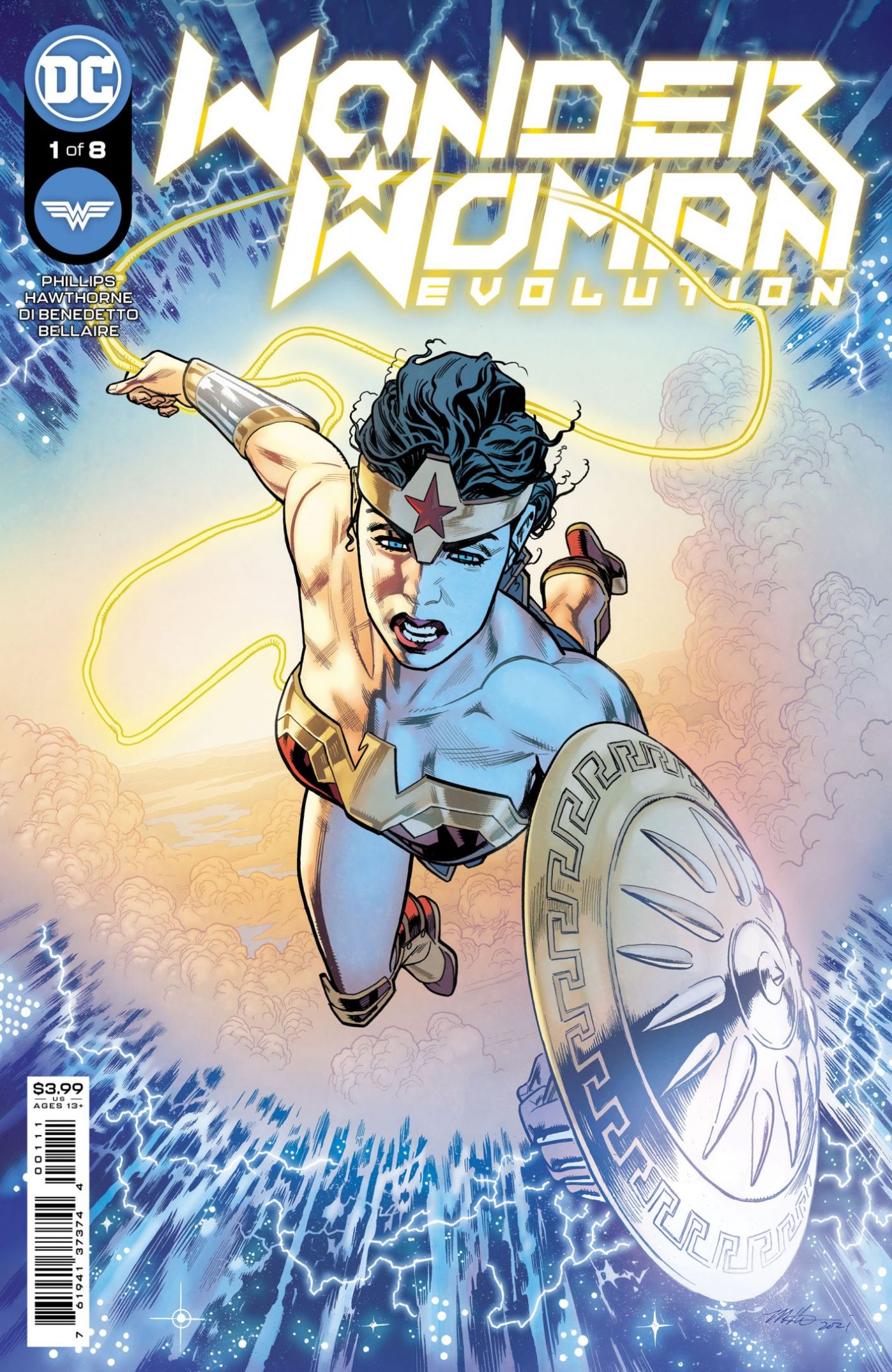 Wonder Woman: Evolution #1, copertina di Mike Hawthorne