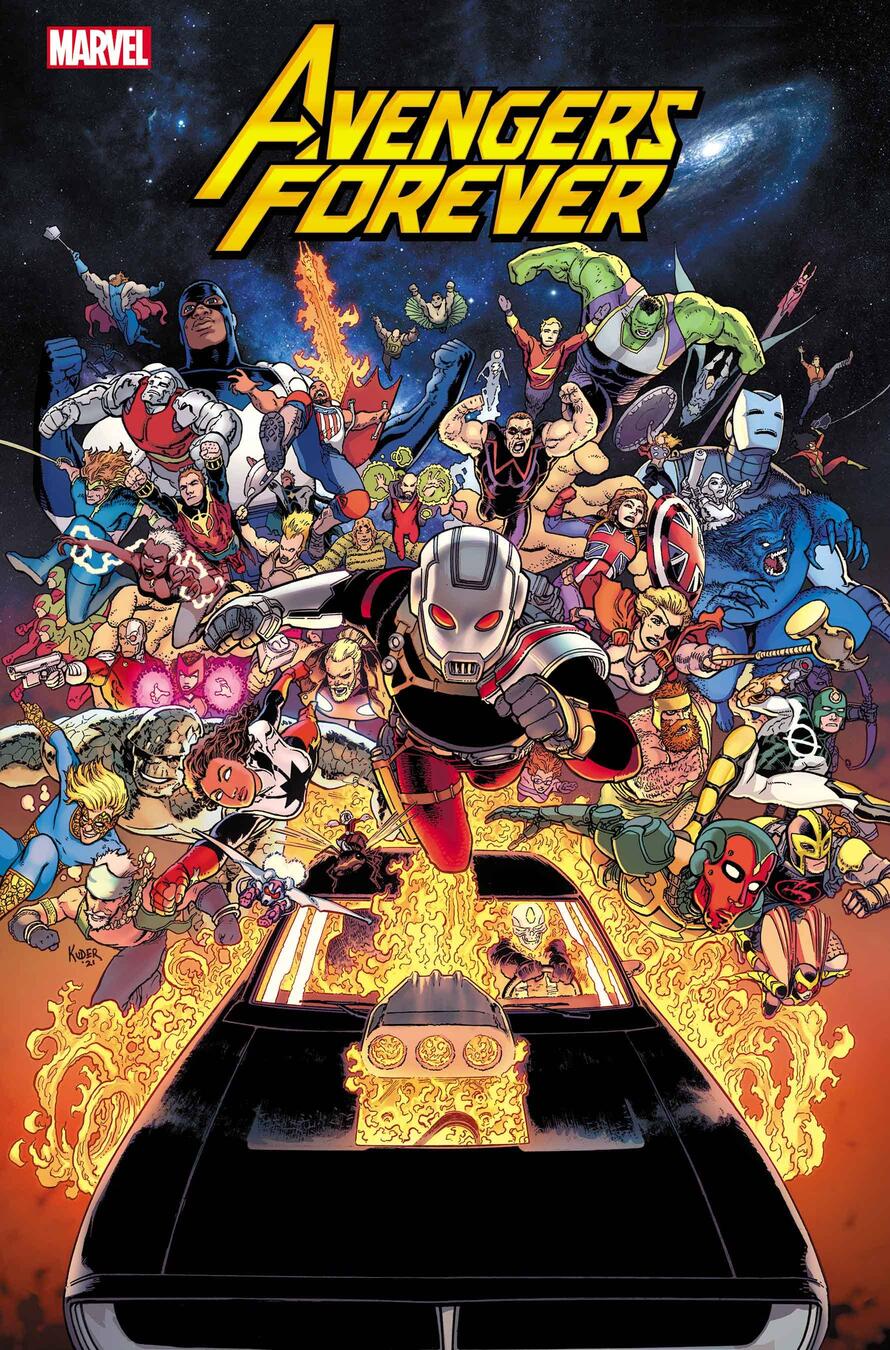 Avengers Forever #1, copertina di Aaron Kuder