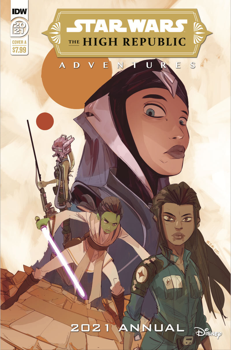 Star Warsa: The High Republic Adventures Annual 2021, copertina di Stefano Simeone