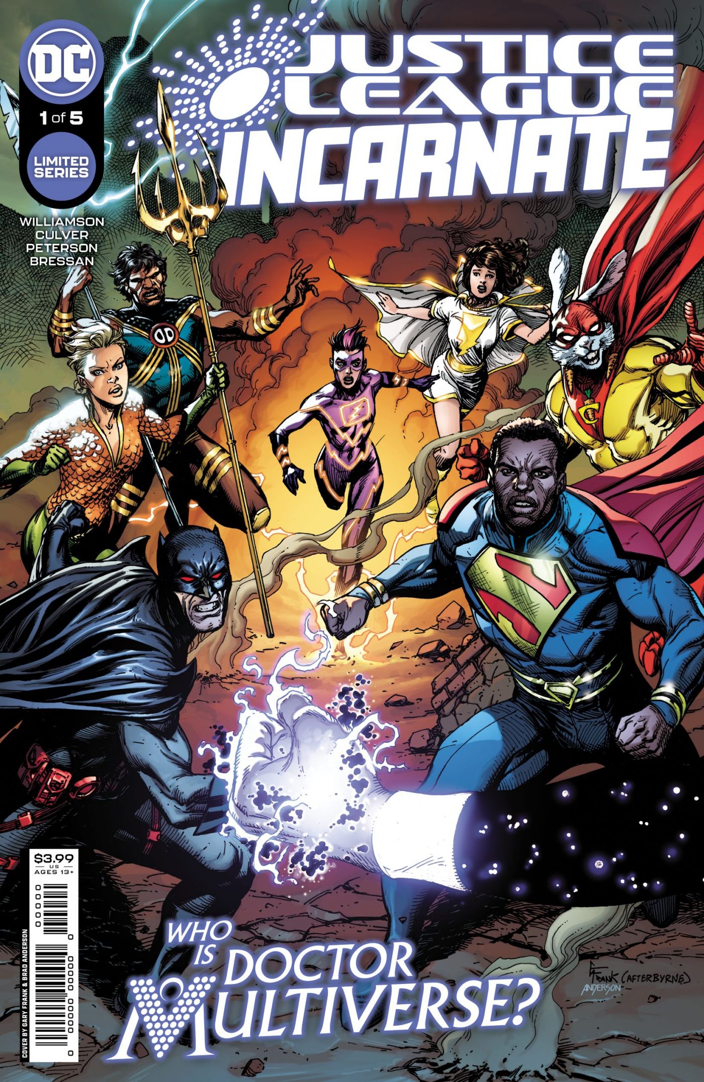 Justice League Incarnate #1, copertina di Gary Frank